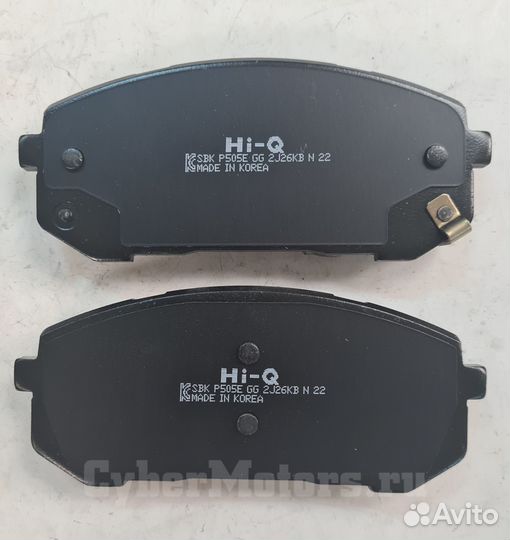 Колодки тормозные передние hyundai sonata