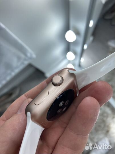 Часы apple watch 3 42mm розовые