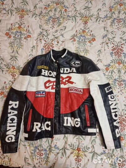 Мотокуртка кожаная мужская