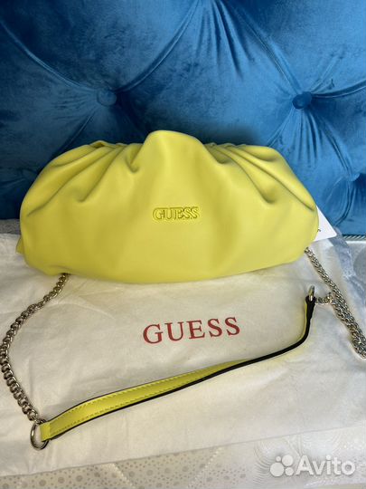Клатч-сумочка Guess оригинал новая лаймовая