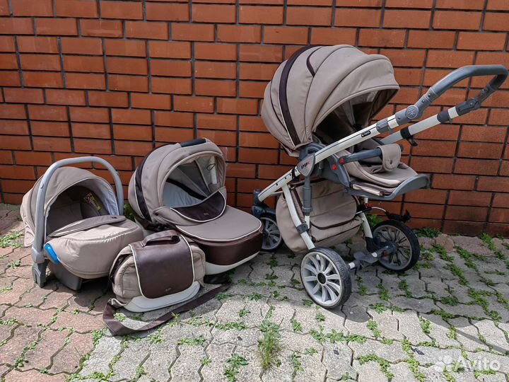 Коляска anex sport 3 в 1 коричневая
