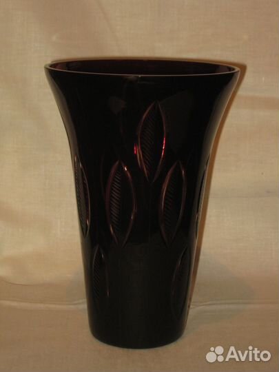 Ваза. Рубиновое стекло. СССР