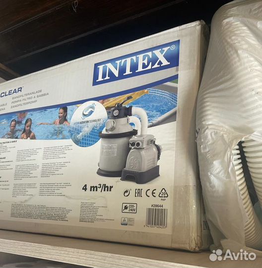 Песочный фильтр-насос intex б/у
