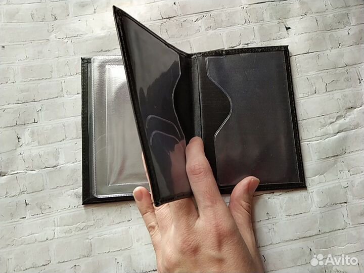 Обложки на автодокументы и паспорт (2 в 1) Кожа