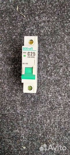 Автоматический выключатель DEKraft 1P C25A