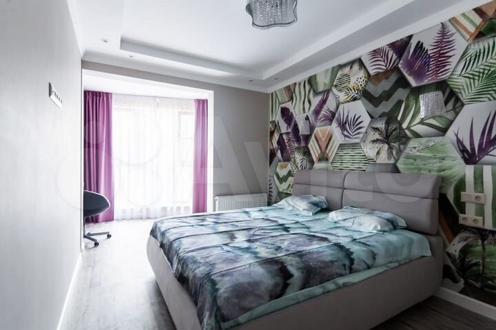 1-к. квартира, 50 м², 2 кровати