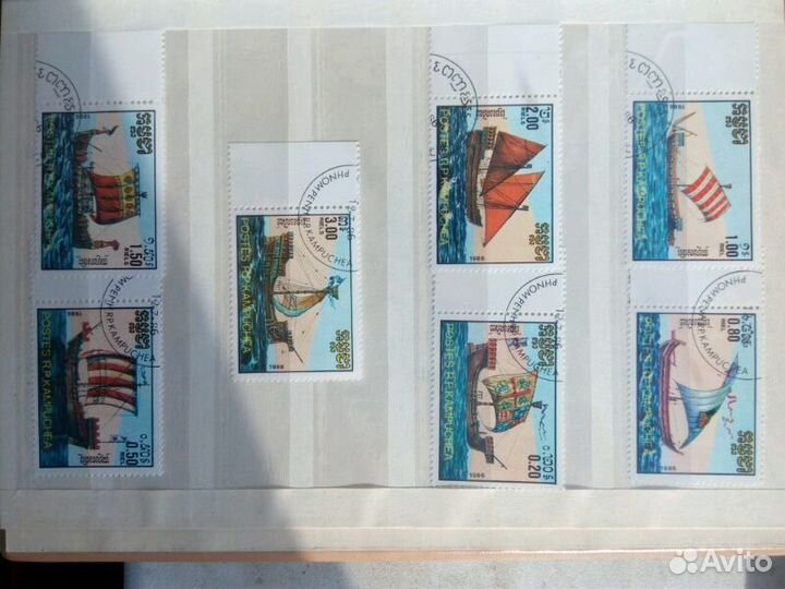 Марки коллекция Корабли