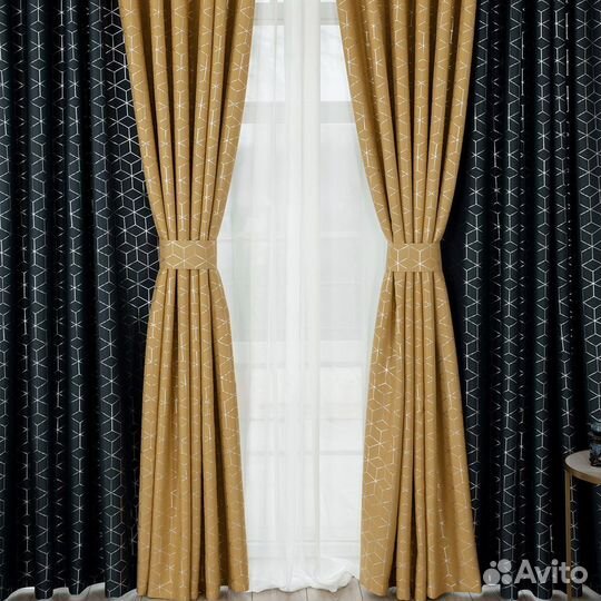 Шторы димаут гала роял+амаретто новые пошив
