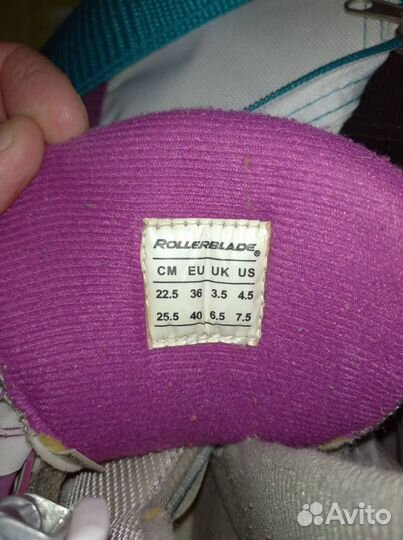 Ролики женские Rollerblade раздвижные 36-40 с защи