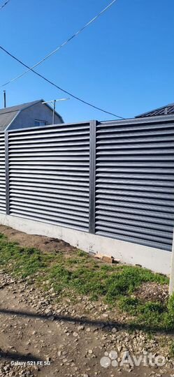 Забор жалюзи под ключ