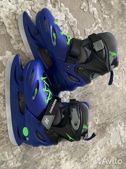 Коньки детские раздвижные 34 37