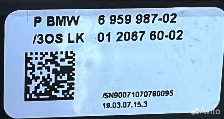 Переключатель стеклоочистителей BMW 7 серия