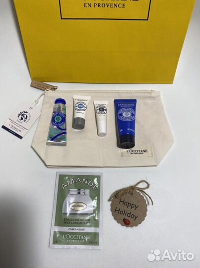 Loccitane набор c косметичкой