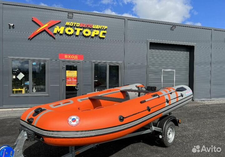 Лодка mishimo river JET430 под водомет оранжевый