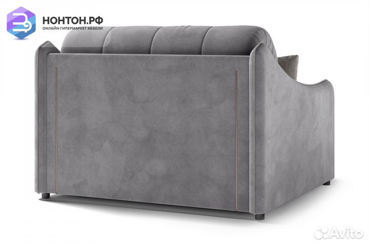 Диван аккордеон Эско серый / серо-бежевый