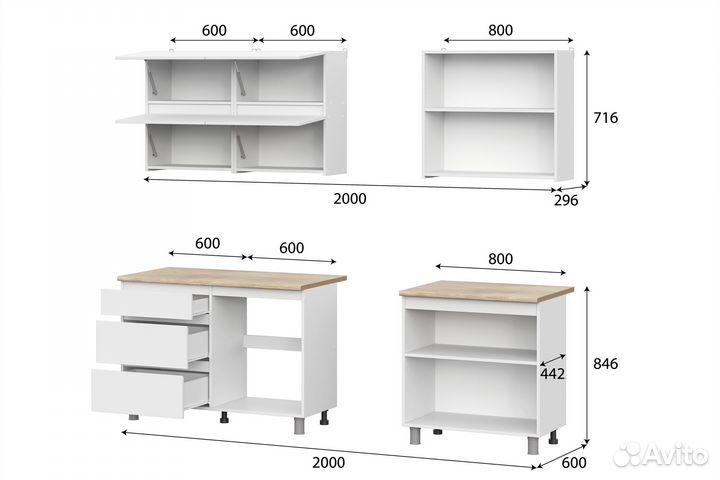 Кухня Токио 2 метра