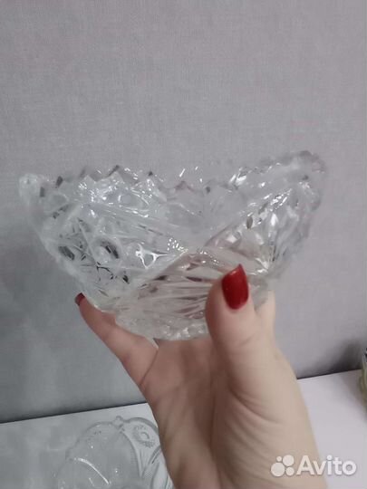 Конфетница ваза хрустальная хрусталь