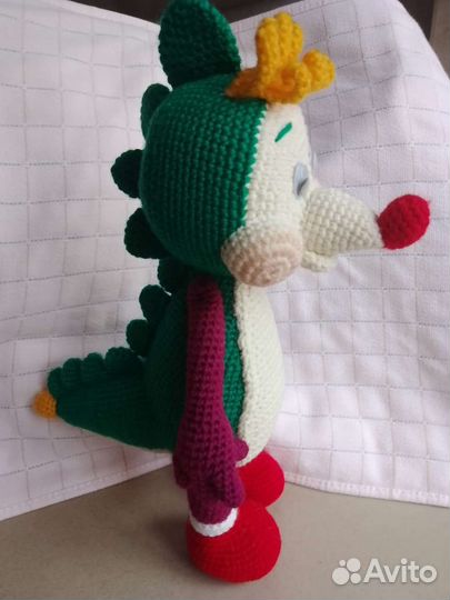 Вязаные игрушки,Дракон,вязаный дракон,символ 2024г