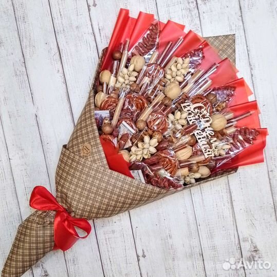 Мужской съедобный безалкогольный букет