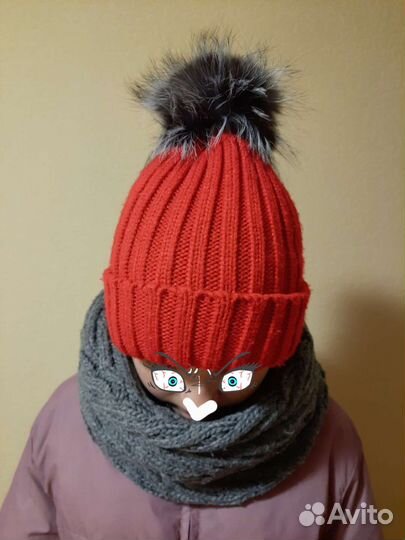 Комплект шапка и шарф