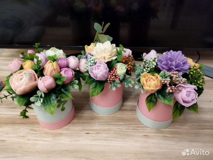 Мыло ручной работы. Букеты