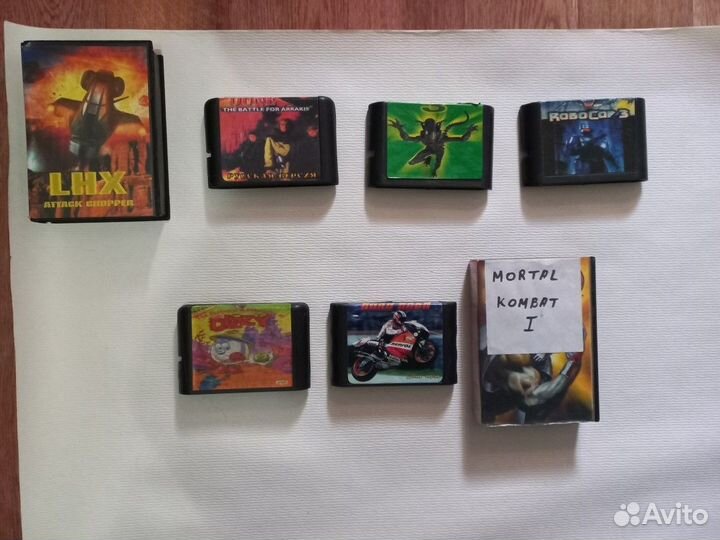 Картриджи Sega Сега 16 bit