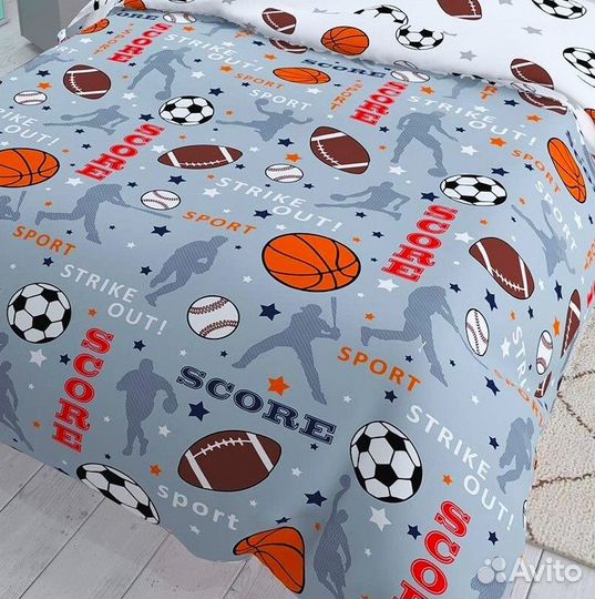 Новый 1,5 Комплект Постельного Белья Sport Kids
