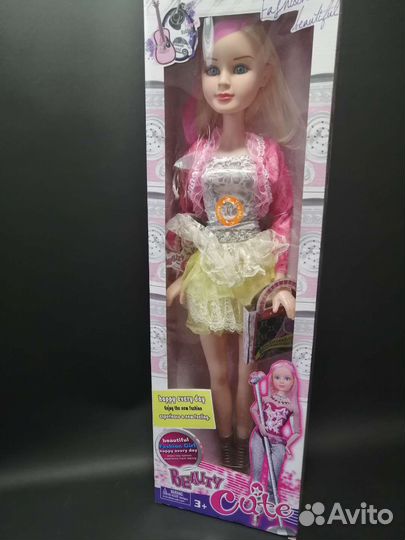 Кукла мызукальная 70см. Новая