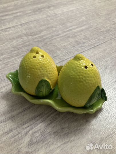 Солонка и перечница керамика лимоны
