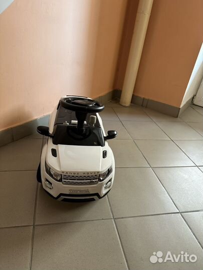 Каталка Range Rover evoque со звуком, белая