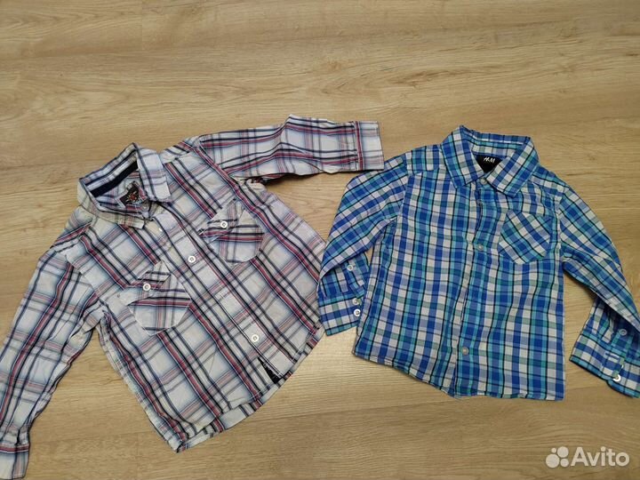 Рубашки на мальчика h&m 86
