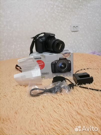 Зеркальный фотоаппарат canon 1300d