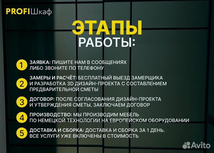 Шкафы купе новый от фабрики