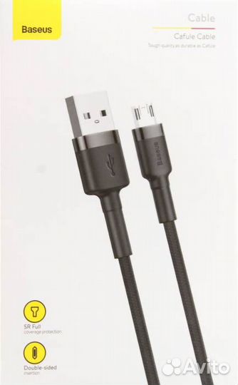 Кабель micro USB Baseus Cafule camklf-HG1 /Серый 3