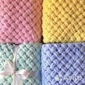 Плед вязаный