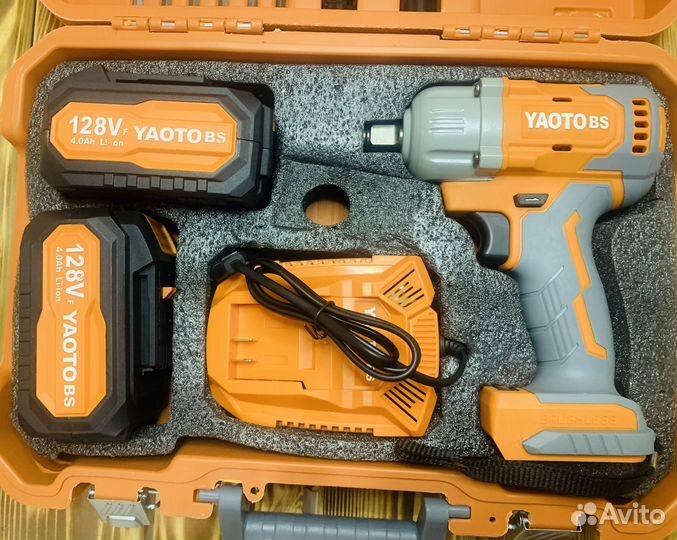 Гайковерт ударный аккумуляторный 500 Нм 128 V