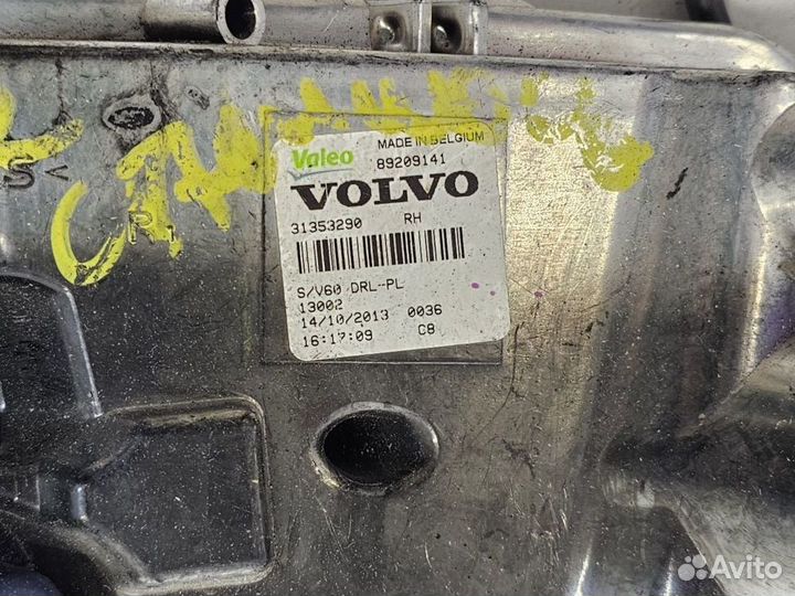 Фара правая дхо птф Volvo S60 рестайлинг 2014-2018