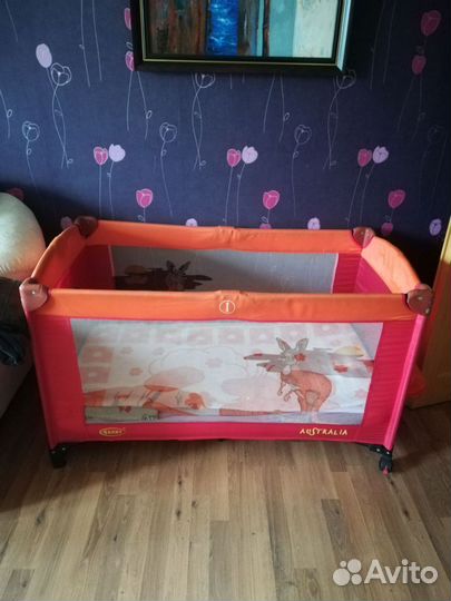 Детская кровать манеж с матрасом