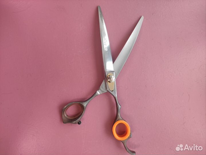 Ножницы Kiss для груминга изогнутые