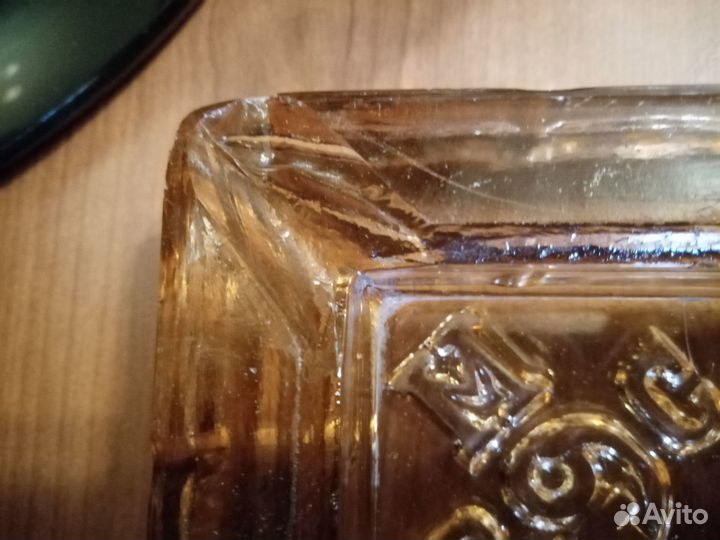 Пепельница вмс времен сср стекло карамель