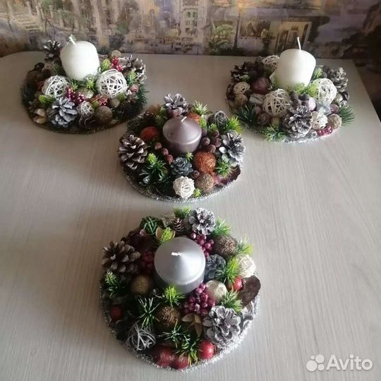 Красивая композиция со свечой