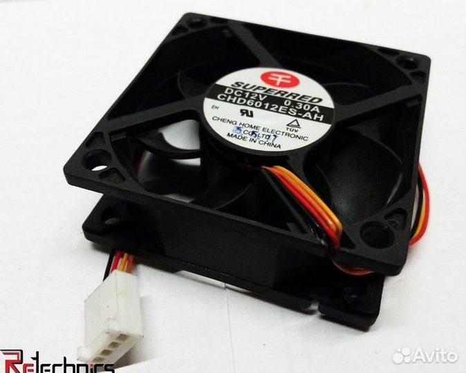 Вентилятор 60x60x20 DC 12V 0.3A Superred CHD6012E