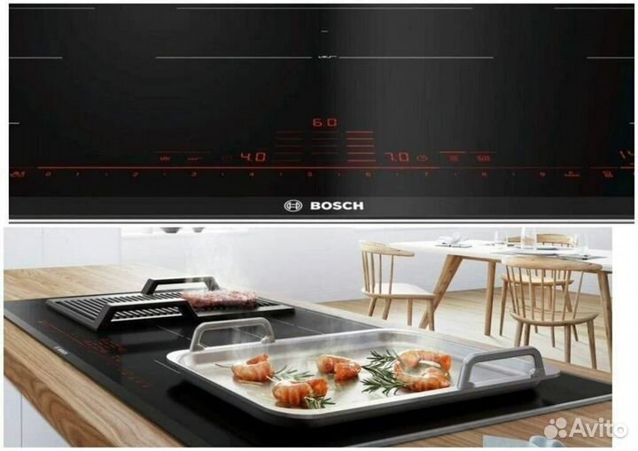 Индукционная варочная панель Bosch PXV975DC1E, чер