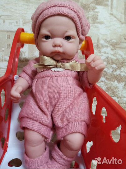 Пупс с коляской новый+домик
