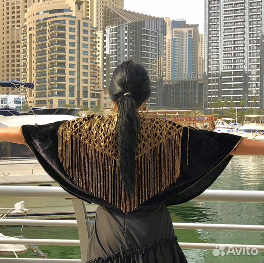 Бархатный кардиган пончо манто винтаж