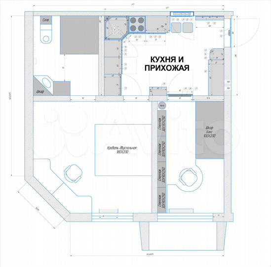 Свободного назначения, 45 м²