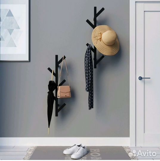 Вешалка лофт в прихожую, баню, ванную, офис, кафе