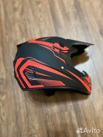 Шлем для питбайка с очками