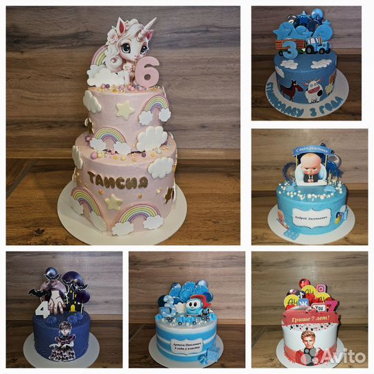 Торты на заказ, бенто, капкейки, пирожные