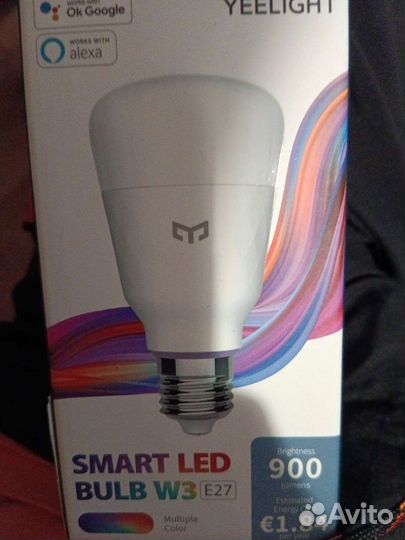 Умная лампа Xiaomi Yeelight Amart Led Bulb W3 E27